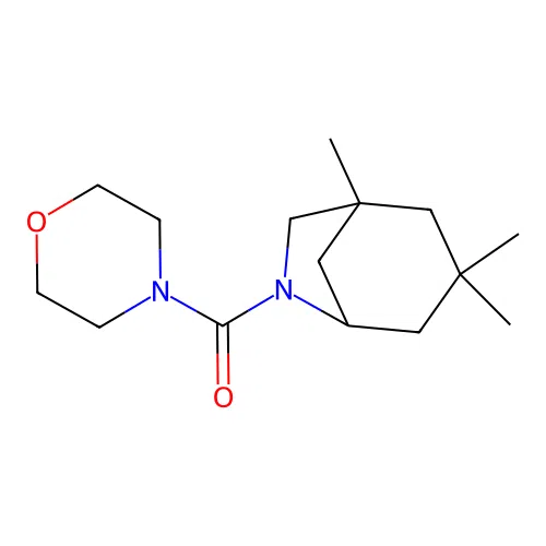 Morpholin-4-yl(1,3,3-trimethyl-6-azabicyclo[3.2.1]oct-6-yl)methanone structure
