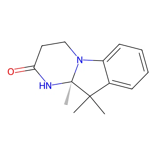 (S)-10,10,10a-trimethyl-3,4,10,10a-tetrahydropyrimido[1,2-a]indol-2(1H)-one structure