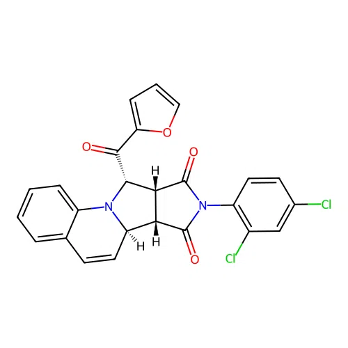C25H16Cl2N2O4 structure