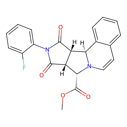 C22H17FN2O4 structure