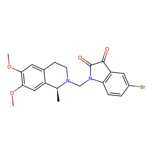 C21H21BrN2O4 structure