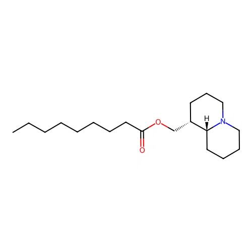 ((1R,9aR)-octahydro-1H-quinolizin-1-yl)methyl nonanoate structure