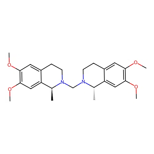 bis((S)-6,7-dimethoxy-1-methyl-3,4-dihydroisoquinolin-2(1H)-yl)methane structure