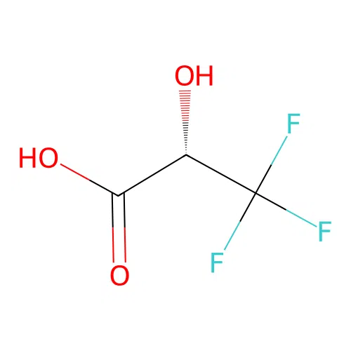 (2S)-3,3,3-trifluoro-2-hydroxypropanoic acid structure