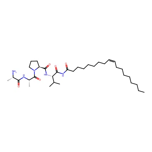 Oleoylalanyl-alanyl-prolyl-valine amide structure