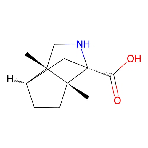 (1R,3R,6S,7R)-6,7-Dimethyl-4-azatricyclo[4.3.0.0,3,7]nonane-3-carboxylic acid structure