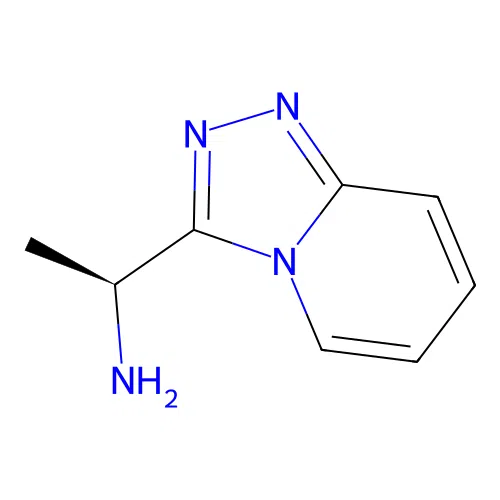 (1S)-1-((1,2,4)triazolo(4,3-a)pyridin-3-yl)ethan-1-amine structure