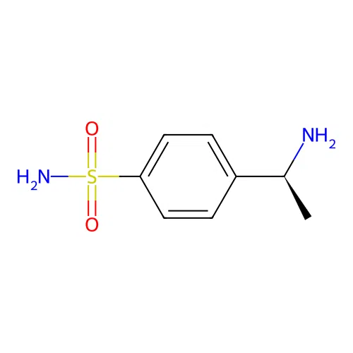 4-[(1S)-1-aminoethyl]benzene-1-sulfonamide structure