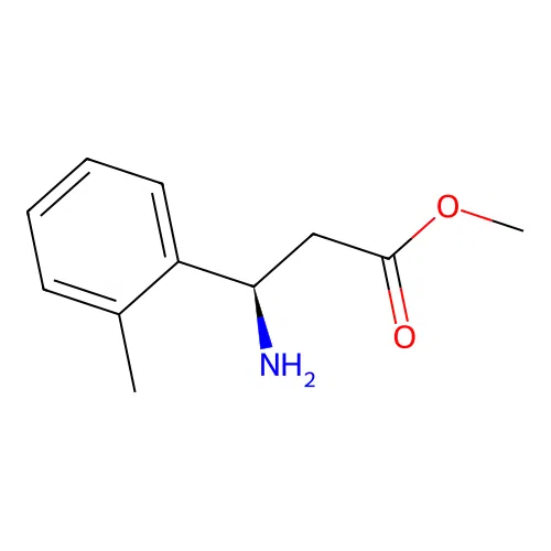 methyl (3R)-3-amino-3-(2-methylphenyl)propanoate structure