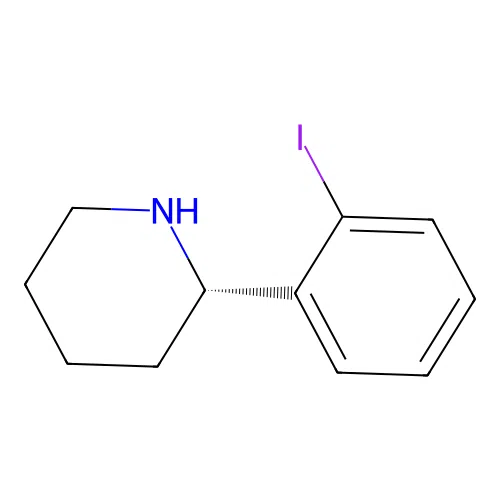 (2S)-2-(2-iodophenyl)piperidine structure