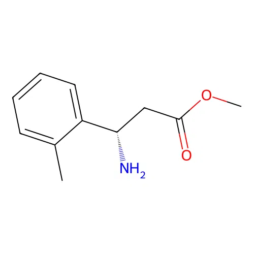 Methyl (3S)-3-amino-3-(2-methylphenyl)propanoate structure