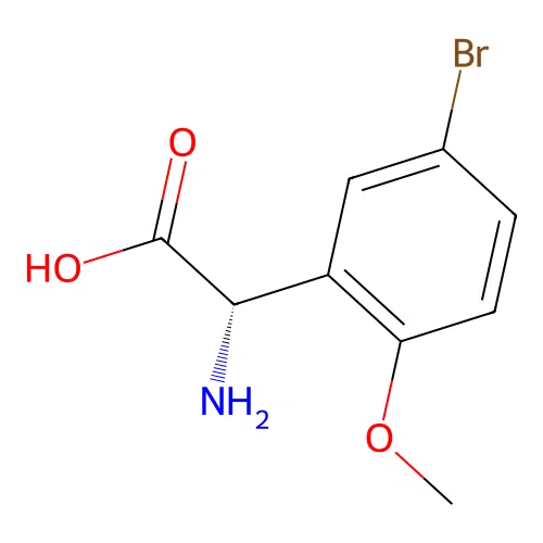 (S)-2-Amino-2-(5-bromo-2-methoxyphenyl)acetic acid structure