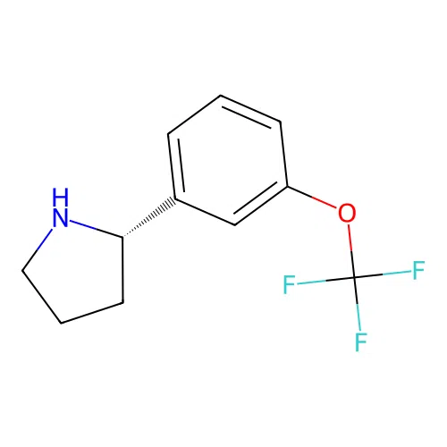 (S)-2-(3-(Trifluoromethoxy)phenyl)pyrrolidine structure