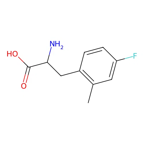 2-Amino-3-(4-fluoro-2-methylphenyl)propanoic acid structure