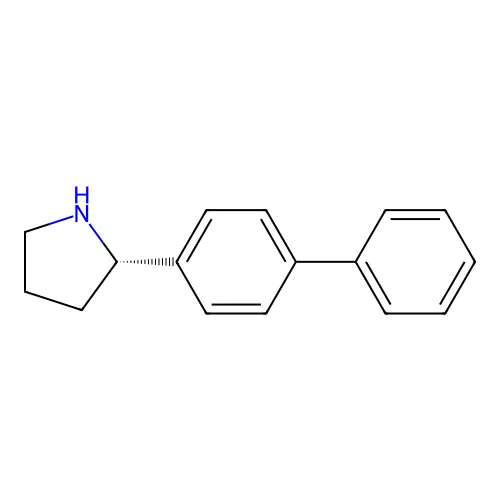 (2S)-2-(4-phenylphenyl)pyrrolidine structure