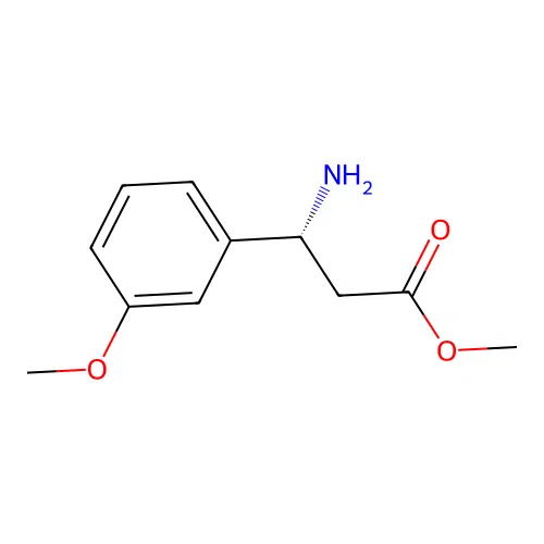 Methyl (R)-3-amino-3-(3-methoxyphenyl)propanoate structure