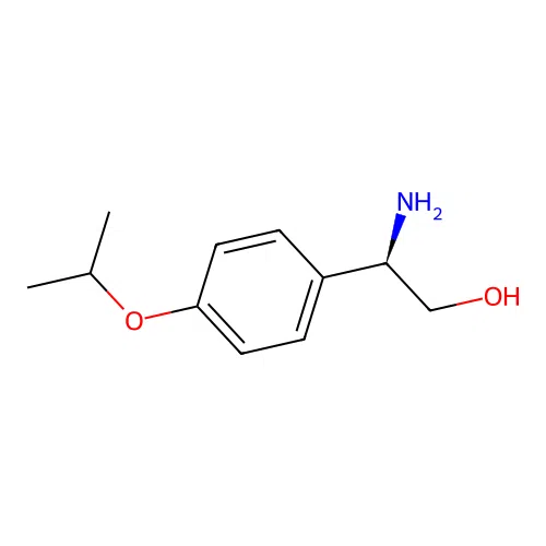 (2R)-2-amino-2-[4-(propan-2-yloxy)phenyl]ethan-1-ol structure