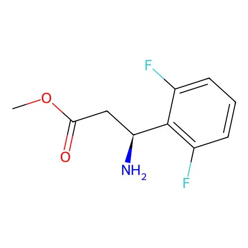 Methyl (3S)-3-amino-3-(2,6-difluorophenyl)propanoate structure