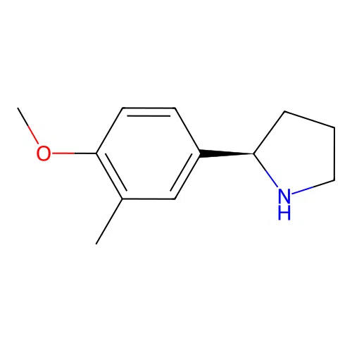 (R)-2-(4-Methoxy-3-methylphenyl)pyrrolidine structure
