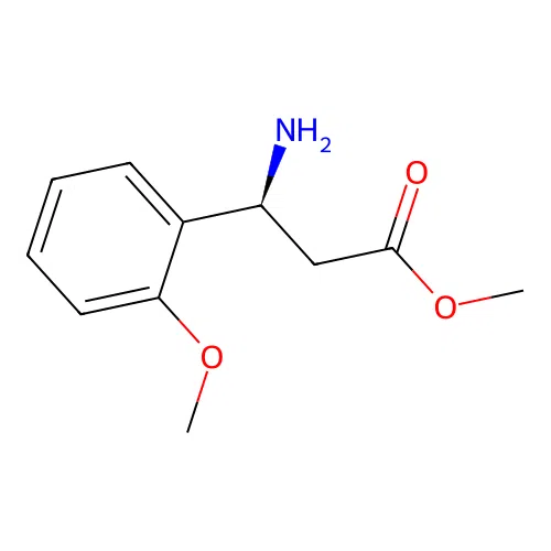 Methyl (3S)-3-amino-3-(2-methoxyphenyl)propanoate structure