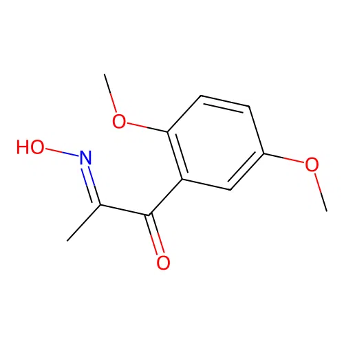 [2-(2,5-Dimethoxyphenyl)-1-methyl-2-oxoethylidene]hydroxyammonium chloride structure