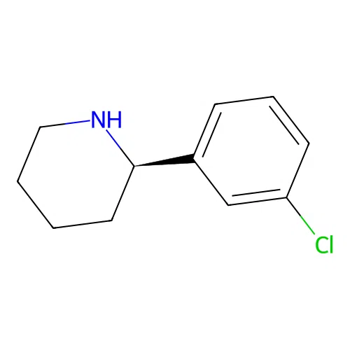 (2R)-2-(3-chlorophenyl)piperidine structure