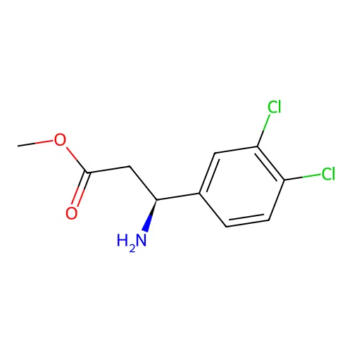 methyl (3S)-3-amino-3-(3,4-dichlorophenyl)propanoate structure