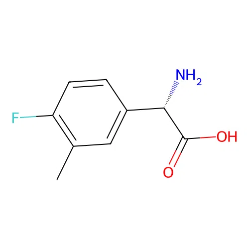 (S)-2-Amino-2-(4-fluoro-3-methylphenyl)acetic acid structure