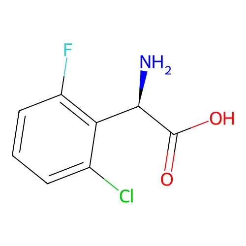 (R)-2-Amino-2-(2-chloro-6-fluorophenyl)acetic acid structure