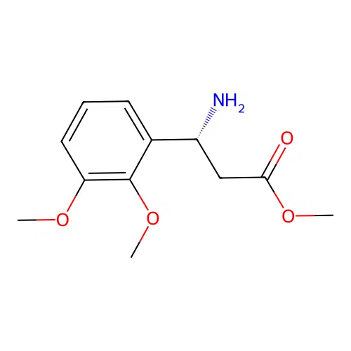 Methyl (R)-3-amino-3-(2,3-dimethoxyphenyl)propanoate structure