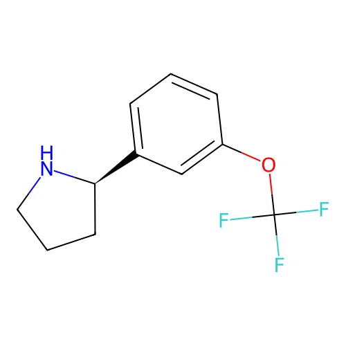 (R)-2-(3-(Trifluoromethoxy)phenyl)pyrrolidine structure
