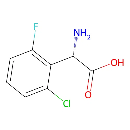 (S)-2-Amino-2-(2-chloro-6-fluorophenyl)acetic acid structure