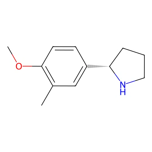 (S)-2-(4-Methoxy-3-methylphenyl)pyrrolidine structure