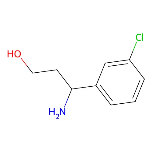 3-Amino-3-(3-chlorophenyl)propan-1-ol structure