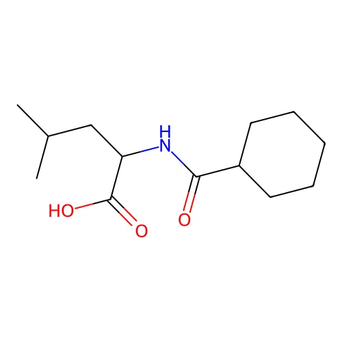 N-Cyclohexanoylleucine structure