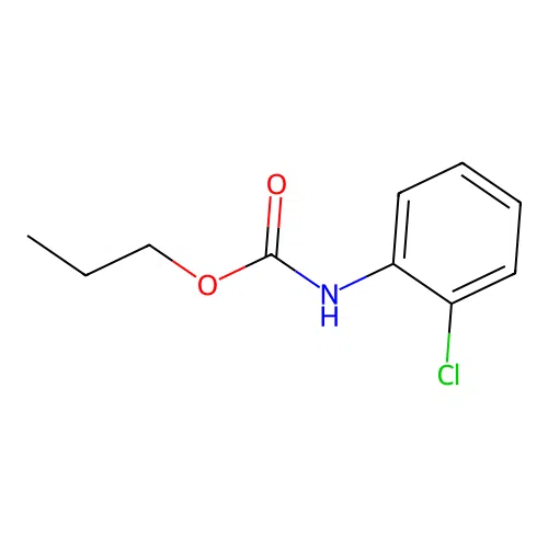 Propyl N-(2-chlorophenyl)carbamate structure