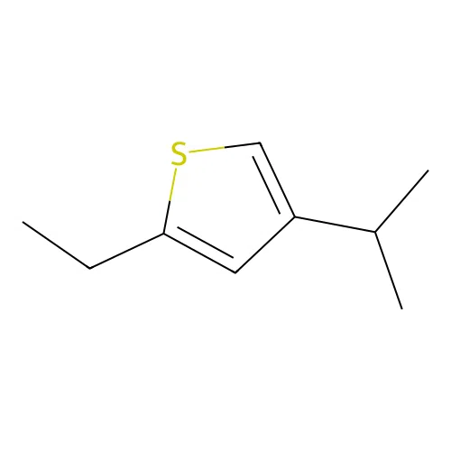 Thiophene, 2-ethyl-4-isopropyl structure