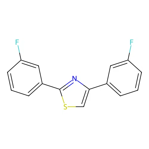 2,4-Bis(3-fluorophenyl)-1,3-thiazole structure