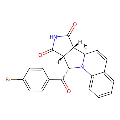 C21H15BrN2O3 structure