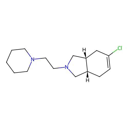(3aR,7aS)-5-chloro-2-[2-(piperidin-1-yl)ethyl]-2,3,3a,4,7,7a-hexahydro-1H-isoindole structure