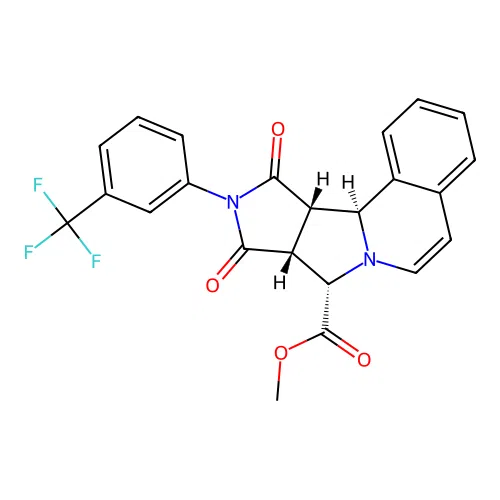 C23H17F3N2O4 structure