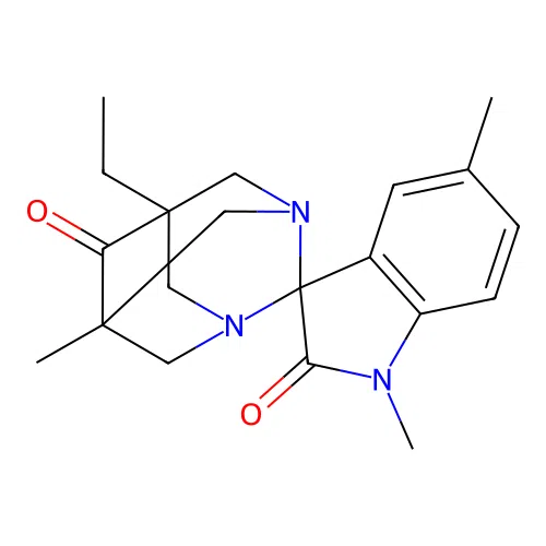 5-ethyl-1',5',7-trimethyl-6H-spiro[1,3-diazatricyclo[3.3.1.1~3,7~]decane-2,3'-indole]-2',6(1'H)-dione structure