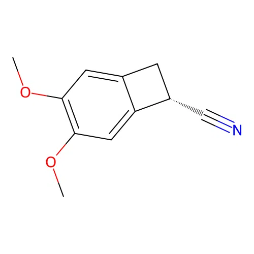 (S)-3,4-Dimethoxybicyclo[4.2.0]octa-1,3,5-triene-7-carbonitrile structure