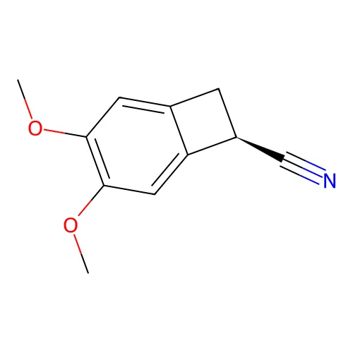 (R)-3,4-Dimethoxybicyclo[4.2.0]octa-1,3,5-triene-7-carbonitrile structure