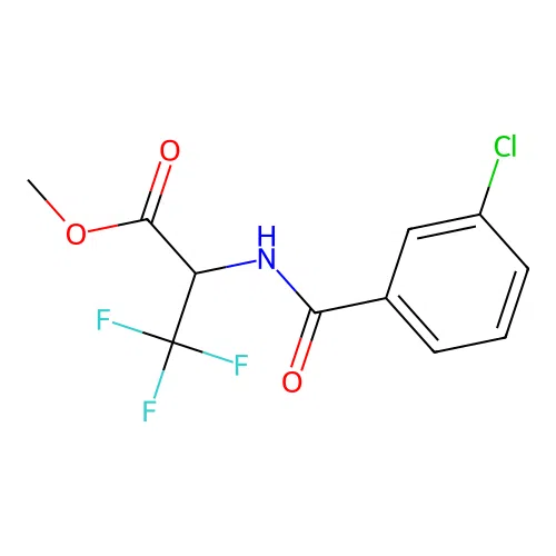 methyl N-[(3-chlorophenyl)carbonyl]-3,3,3-trifluoroalaninate structure