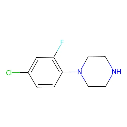 1-(4-Chloro-2-fluorophenyl)piperazine structure