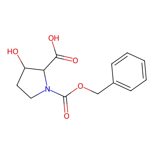 1-[(Benzyloxy)carbonyl]-3-hydroxypyrrolidine-2-carboxylic acid structure