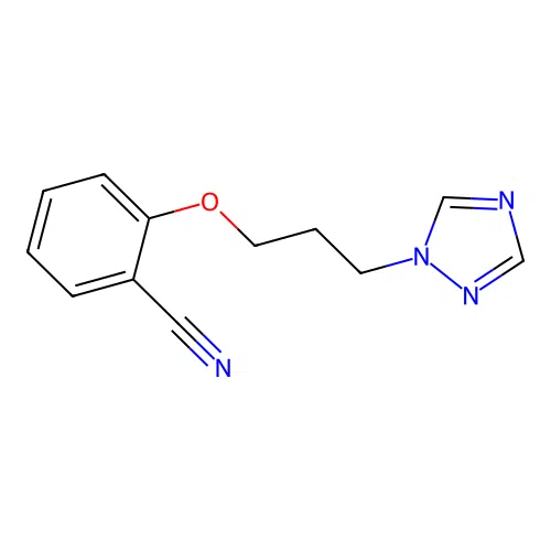2-[3-(1H-1,2,4-triazol-1-yl)propoxy]benzonitrile structure