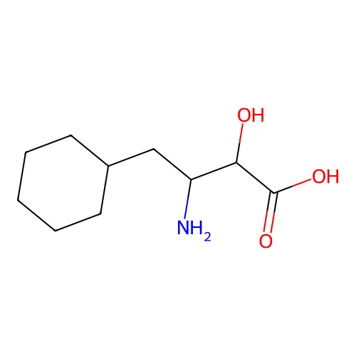 3-Amino-4-cyclohexyl-2-hydroxybutanoic acid structure