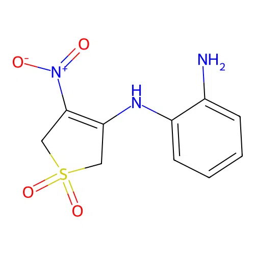 4-[(2-Aminophenyl)amino]-3-nitro-2,5-dihydrothiophene-1,1-dione structure